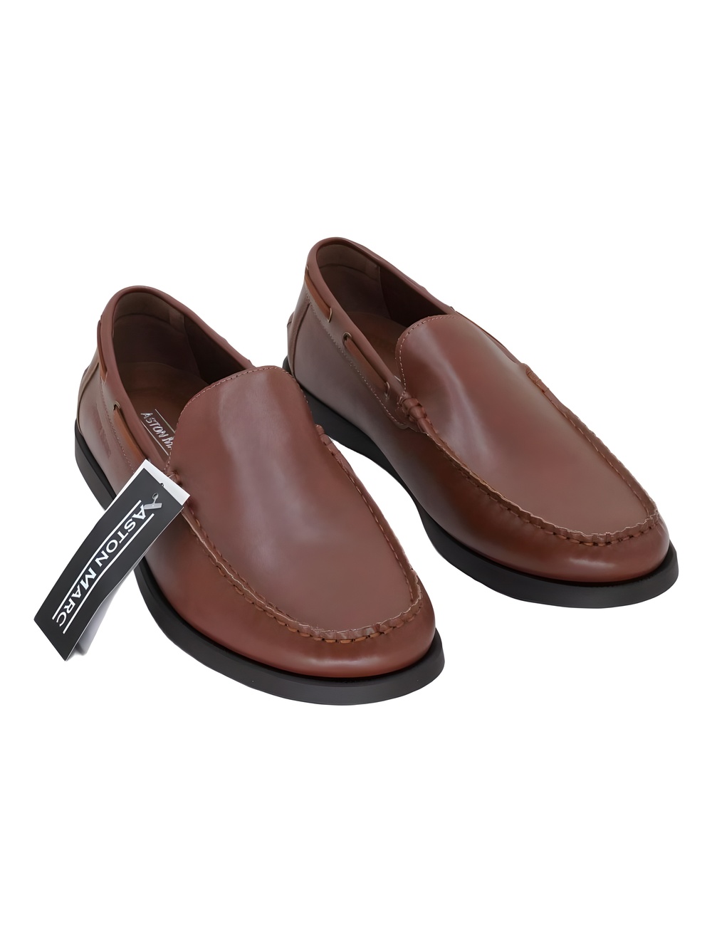 Aston Marc Mens Abrams-01 Tan Slip On Dress Loafer Shoes Size 10.5M